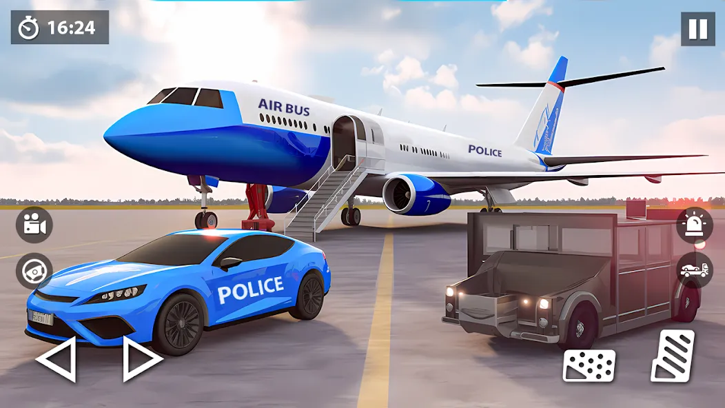 Взлом US Police Car Transporter Game (Полицейский транспорт игры)  [МОД Много денег] — стабильная версия apk на Андроид screen 2