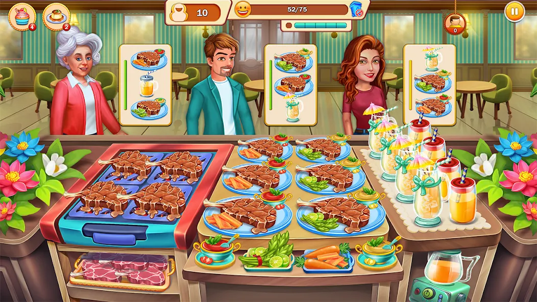 Скачать взлом Food Cooking: Chef Restaurant  [МОД Много монет] — полная версия apk на Андроид screen 2