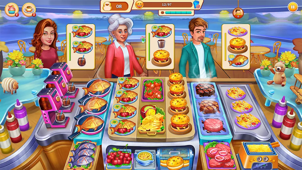 Скачать взлом Food Cooking: Chef Restaurant  [МОД Много монет] — полная версия apk на Андроид screen 3