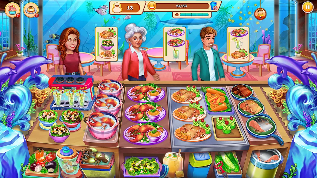 Скачать взлом Food Cooking: Chef Restaurant  [МОД Много монет] — полная версия apk на Андроид screen 4