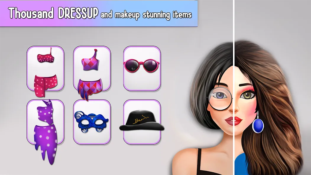 Скачать взлом Fashion Stylist Makeup Dressup  [МОД Много монет] — стабильная версия apk на Андроид screen 4