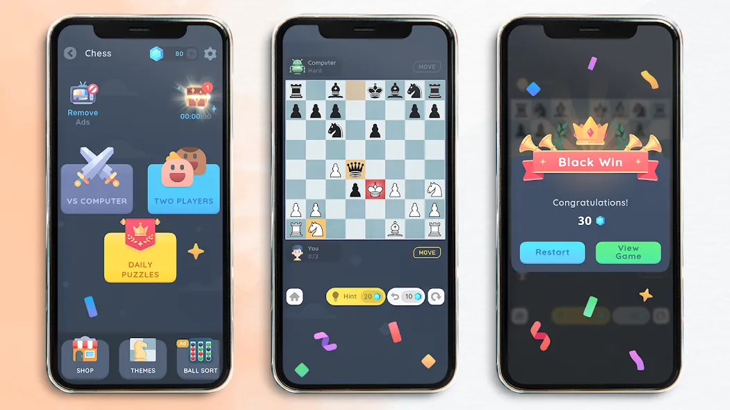 Взломанная Chess: Classic Board Game  [МОД Бесконечные монеты] — последняя версия apk на Андроид screen 1