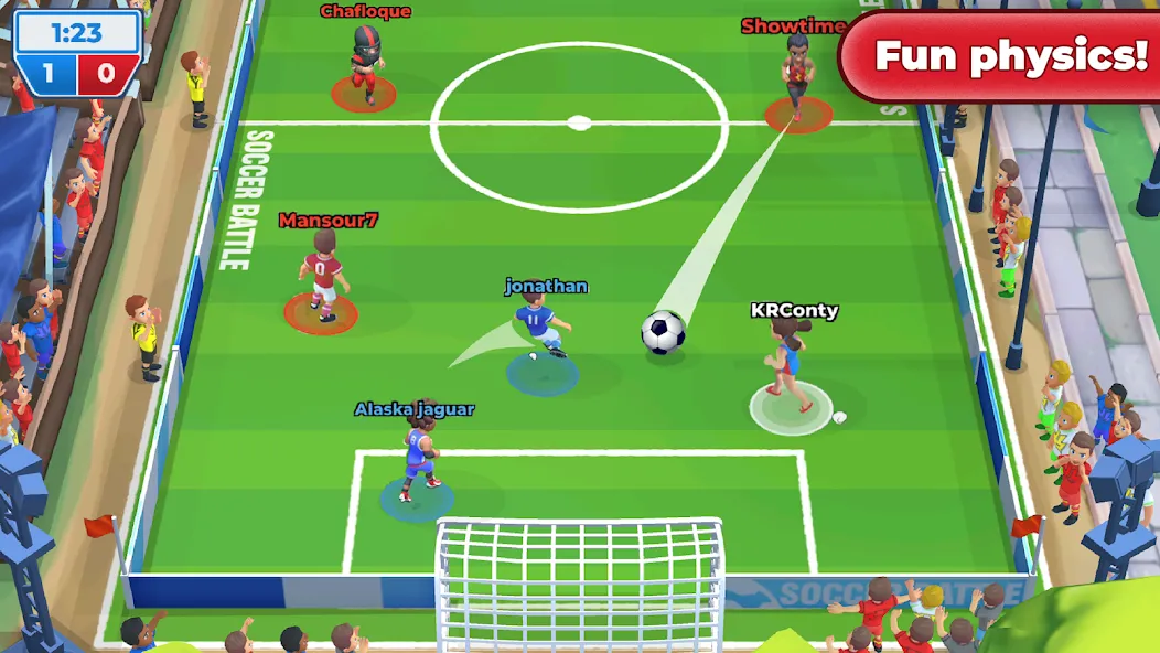 Взлом Soccer Battle —  PvP Football  [МОД Mega Pack] — стабильная версия apk на Андроид screen 2