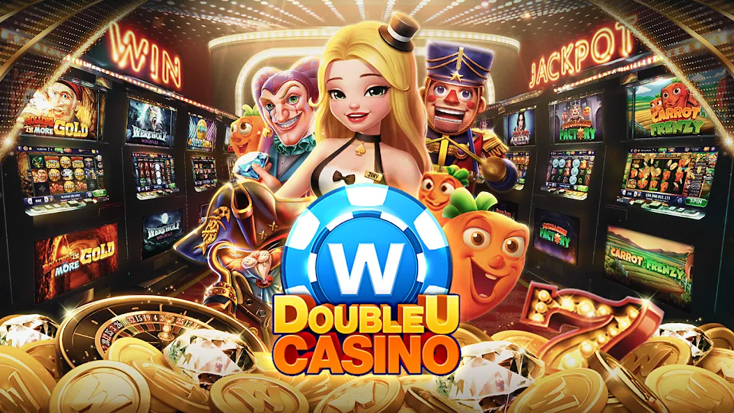 Скачать взлом DoubleU Casino™ — Vegas Slots (ДаблЮ Казино)  [МОД Бесконечные деньги] — полная версия apk на Андроид screen 1