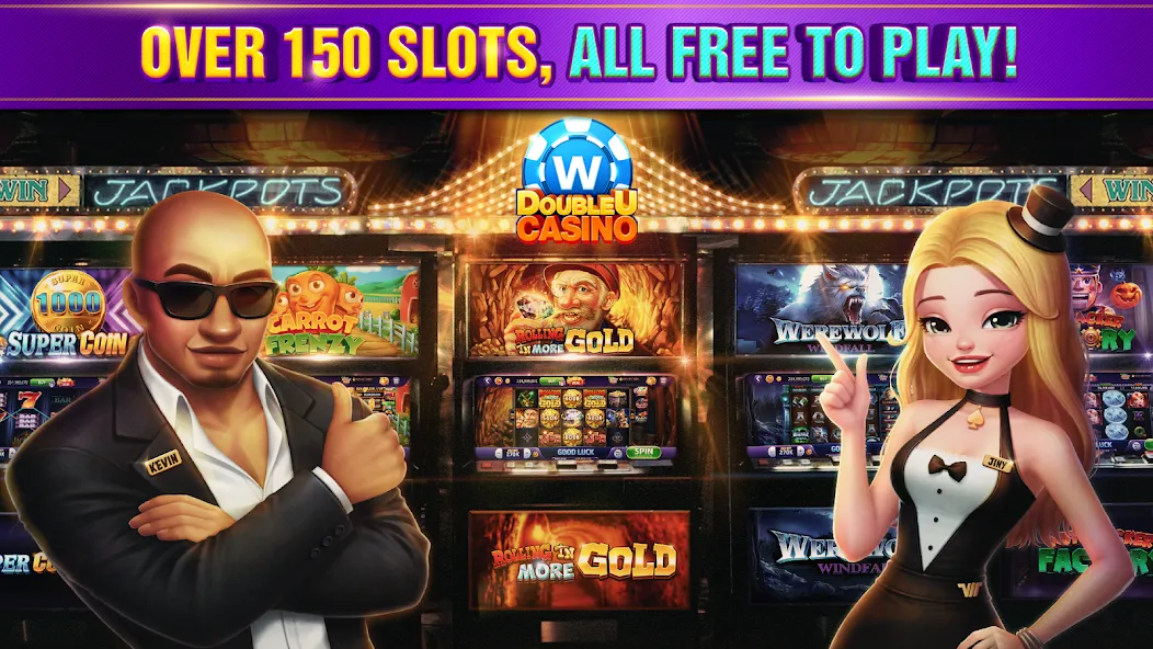 Скачать взлом DoubleU Casino™ — Vegas Slots (ДаблЮ Казино)  [МОД Бесконечные деньги] — полная версия apk на Андроид screen 5