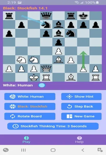 Взлом Chess With Stockfish 16  [МОД Menu] — последняя версия apk на Андроид screen 3