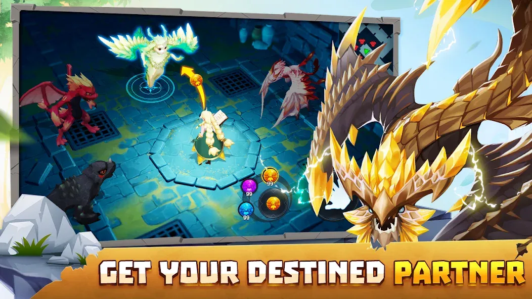 Взломанная Summon Dragons (Саммон Драгонс)  [МОД Mega Pack] — полная версия apk на Андроид screen 5