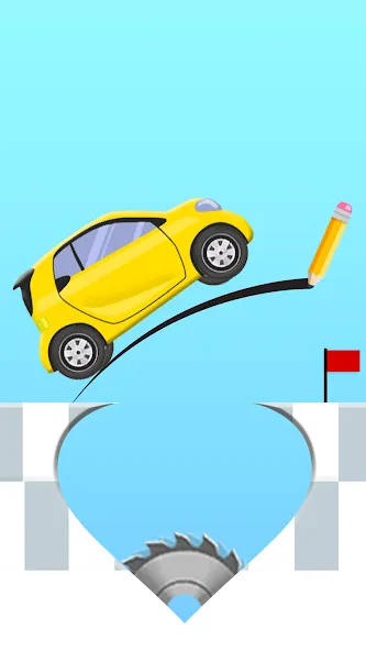 Взлом Draw 2 Bridge: Draw Save Car (Дроу 2 Бридж)  [МОД Menu] — стабильная версия apk на Андроид screen 1