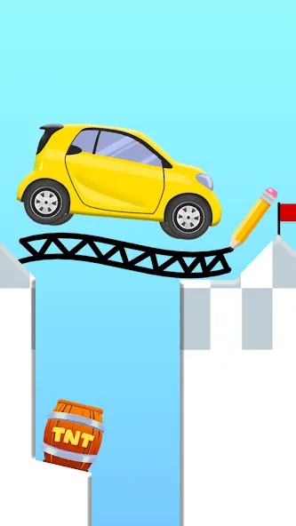 Взлом Draw 2 Bridge: Draw Save Car (Дроу 2 Бридж)  [МОД Menu] — стабильная версия apk на Андроид screen 3