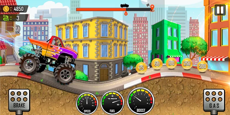 Скачать взломанную Racing the Hill  [МОД Unlocked] — последняя версия apk на Андроид screen 1