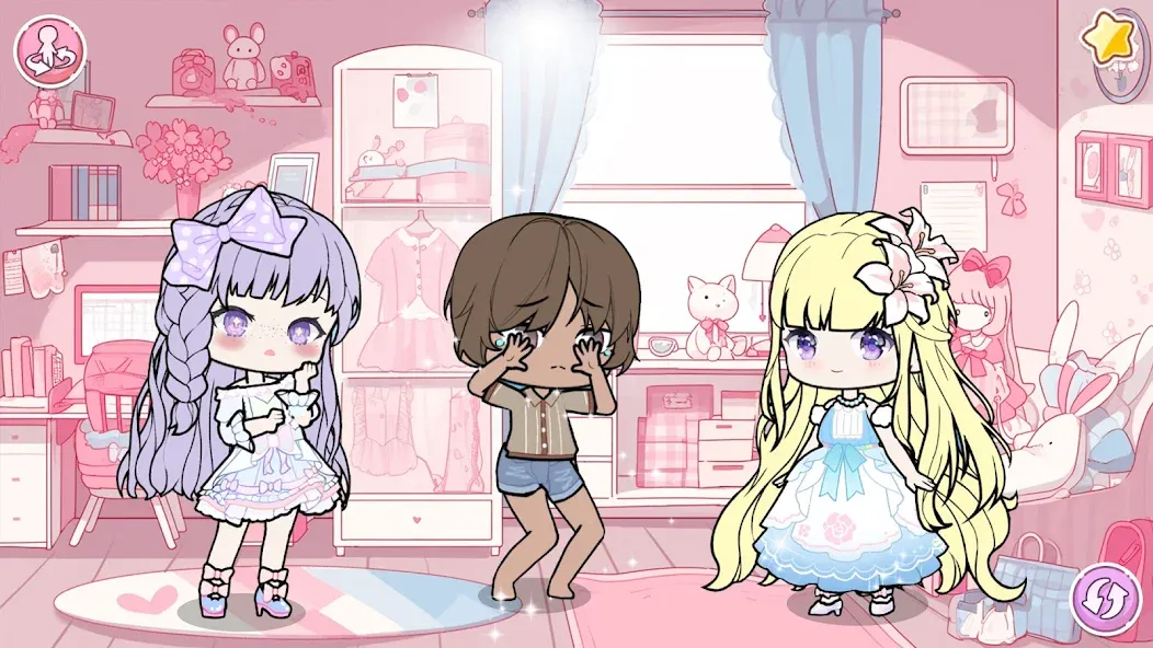 Скачать взлом YOYO Doll School life Dress up (ЙОЙО Лайф ворлд)  [МОД Много денег] — полная версия apk на Андроид screen 3