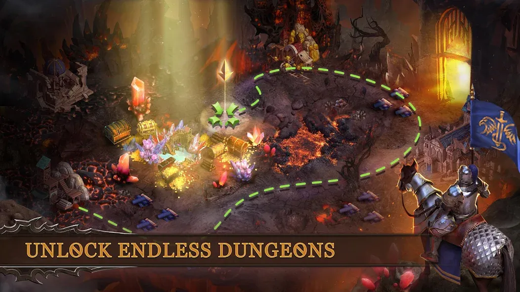 Взлом Dungeon & Heroes: 3D RPG  [МОД Много монет] — стабильная версия apk на Андроид screen 4