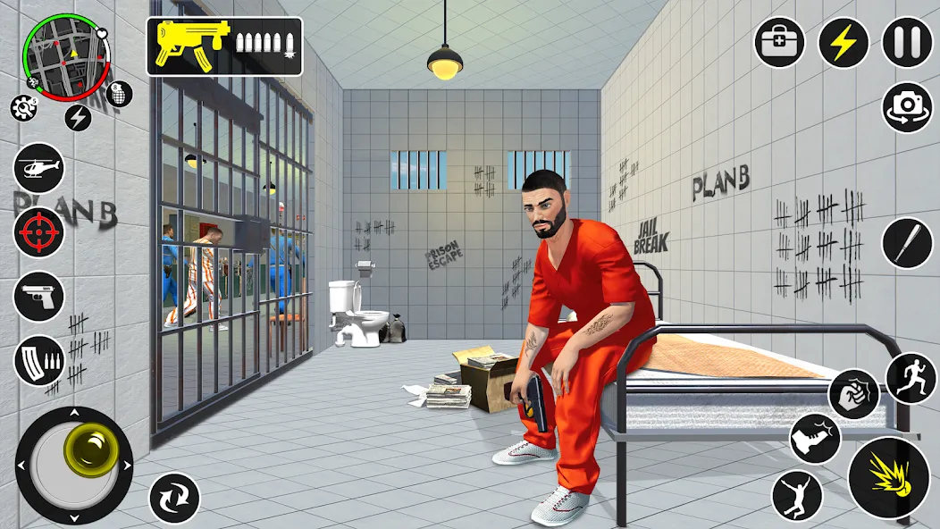 Взломанная Grand Jailbreak Prison Escape (Гранд Побег из тюрьмы)  [МОД Unlimited Money] — последняя версия apk на Андроид screen 3