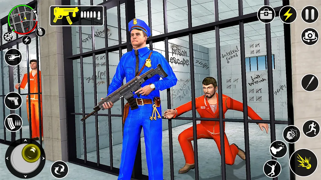 Взломанная Grand Jailbreak Prison Escape (Гранд Побег из тюрьмы)  [МОД Unlimited Money] — последняя версия apk на Андроид screen 5