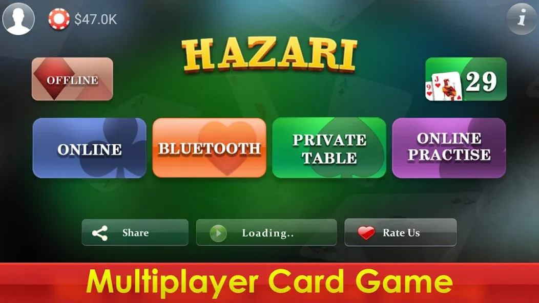 Скачать взломанную Hazari — 1000 Points Card Game (Хазари)  [МОД Unlimited Money] — полная версия apk на Андроид screen 2