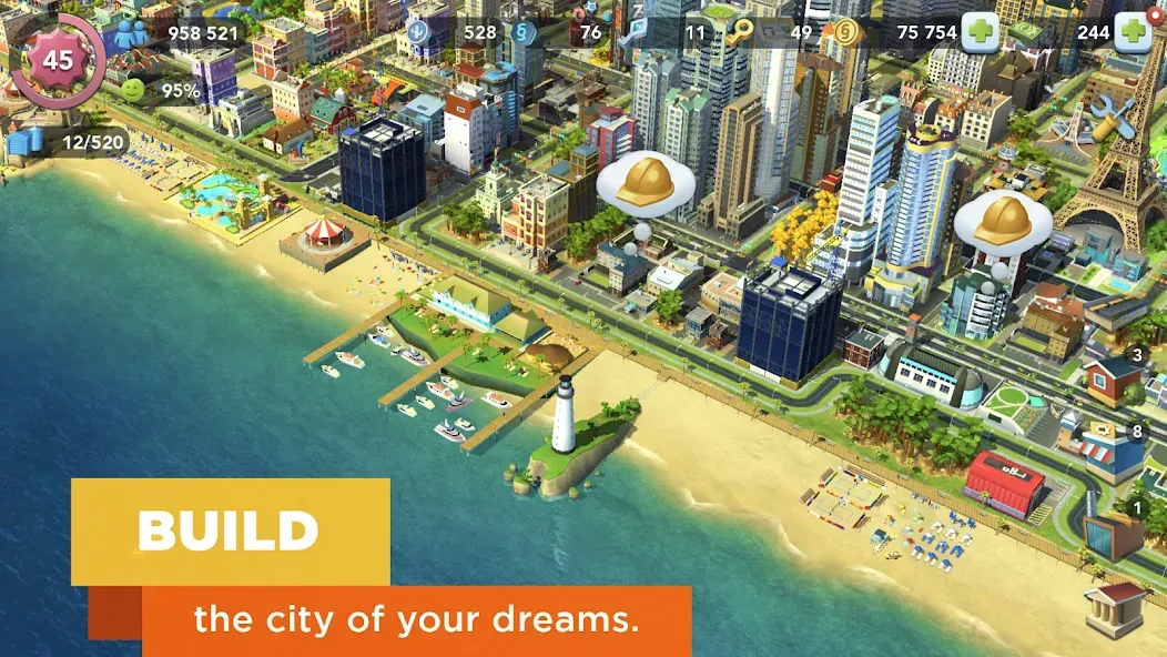 Скачать взлом SimCity BuildIt (СимСити БилдИт)  [МОД Меню] — полная версия apk на Андроид screen 3