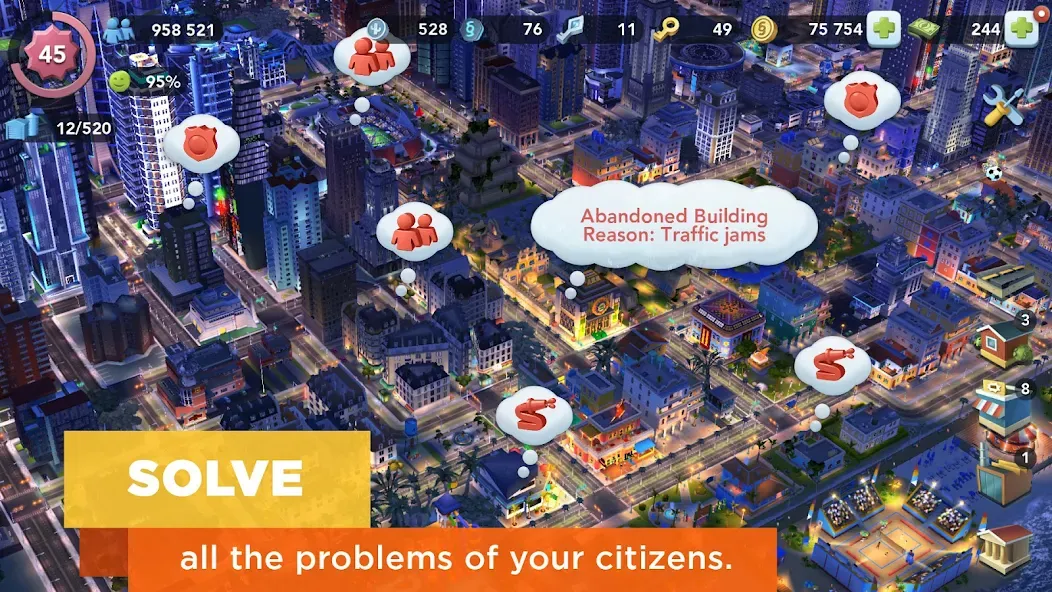 Скачать взлом SimCity BuildIt (СимСити БилдИт)  [МОД Меню] — полная версия apk на Андроид screen 4