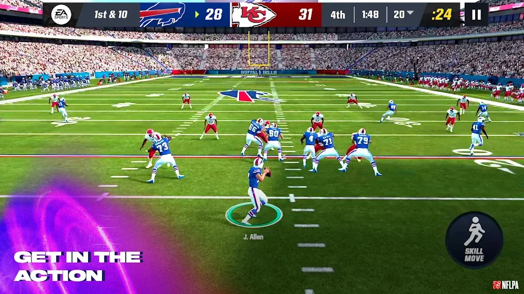 Взломанная Madden NFL 24 Mobile Football (Мэдден НФЛ 23 Мобильный Футбол)  [МОД Unlocked] — стабильная версия apk на Андроид screen 1