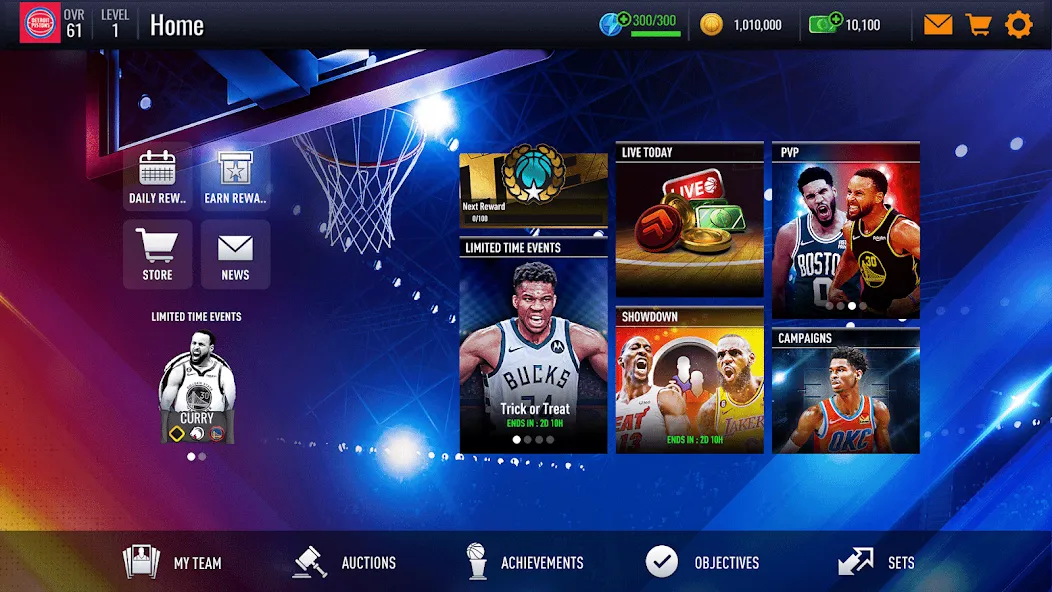 Скачать взломанную NBA Live Asia (НБА Лайв)  [МОД Unlocked] — последняя версия apk на Андроид screen 3