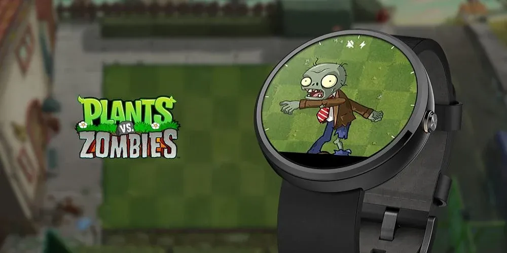 Скачать взломанную Plants vs. Zombies™ Watch Face  [МОД Mega Pack] — полная версия apk на Андроид screen 1