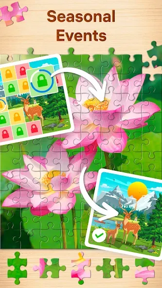 Скачать взломанную Jigsaw Puzzles — Puzzle Games  [МОД Все открыто] — последняя версия apk на Андроид screen 4