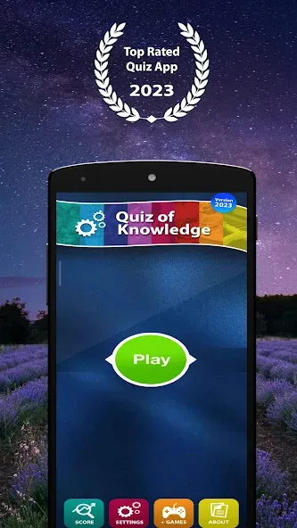 Взломанная Quiz of Knowledge Game  [МОД Menu] — последняя версия apk на Андроид screen 1