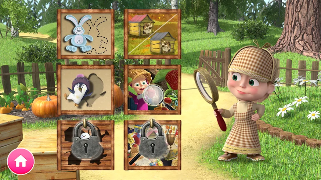 Скачать взлом Masha and the Bear Educational  [МОД Много монет] — последняя версия apk на Андроид screen 1