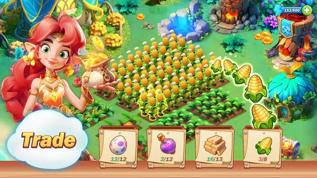 Взлом Pixie Island — Farming Game (Пикси Айленд)  [МОД Бесконечные деньги] — стабильная версия apk на Андроид screen 3