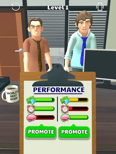 Скачать взломанную Boss Life 3D: Office Adventure (Босс Лайф 3Д)  [МОД Все открыто] — полная версия apk на Андроид screen 5