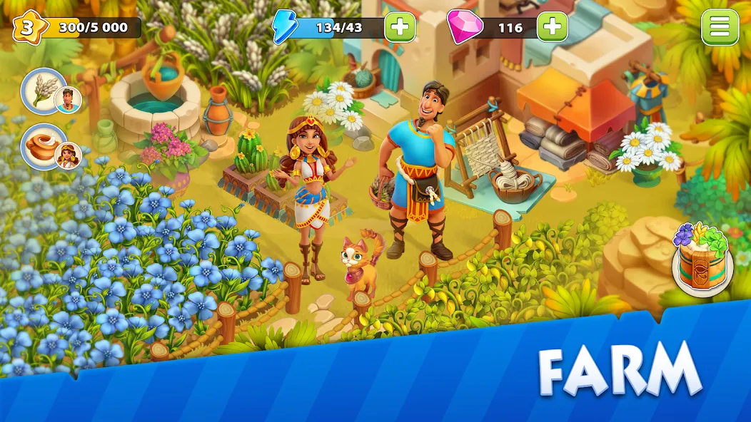 Взлом Nile Valley: Farm Adventure (Ниловская долина)  [МОД Много монет] — последняя версия apk на Андроид screen 2