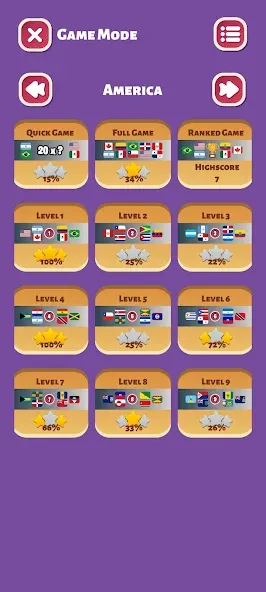 Скачать взломанную Country Flags World Quiz Game  [МОД Unlimited Money] — последняя версия apk на Андроид screen 2