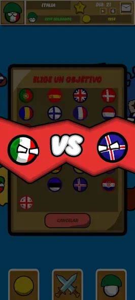 Взлом Countryballs Continental War (Кантриболз Континентальная война)  [МОД Unlocked] — стабильная версия apk на Андроид screen 5