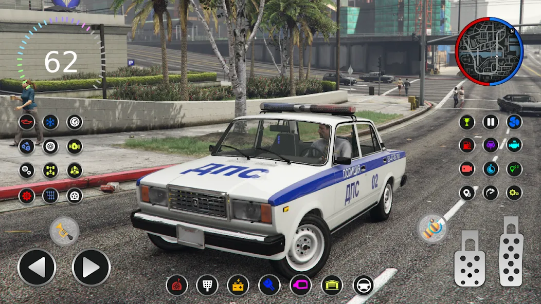 Скачать взлом Police Car Riders: VAZ 2107  [МОД Много денег] — полная версия apk на Андроид screen 4