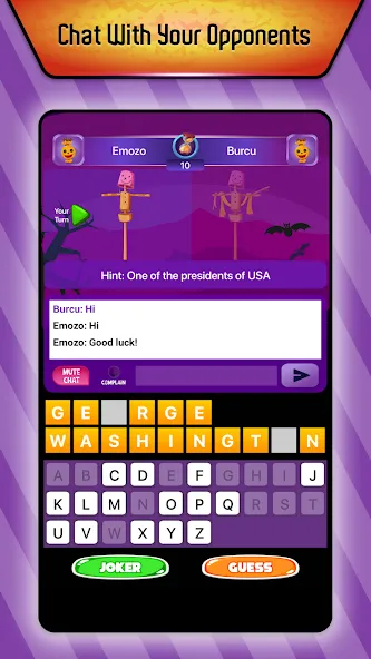 Скачать взлом Online Hangman Word Game (Онлайн игра в слова Висельник)  [МОД Mega Pack] — полная версия apk на Андроид screen 1