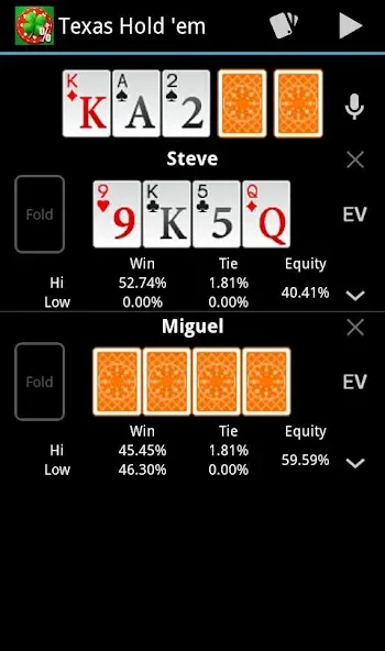 Взломанная Poker Calculator  [МОД Бесконечные деньги] — последняя версия apk на Андроид screen 3