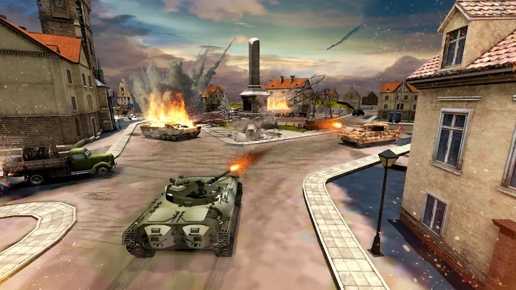 Взлом Tank Battle Army Games 2023  [МОД Много монет] — полная версия apk на Андроид screen 3