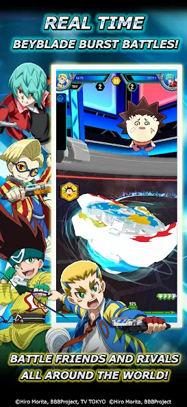 Скачать взлом Beyblade Burst Rivals (Бейблэйд Берст Ривалс)  [МОД Много денег] — стабильная версия apk на Андроид screen 2