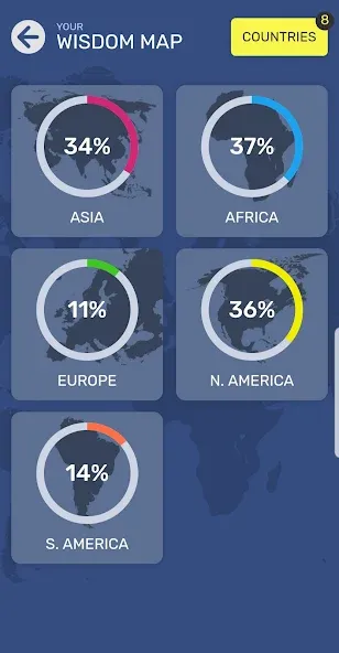 Скачать взломанную Map Quiz World Geography (Мап Квиз Всемирная География)  [МОД Бесконечные деньги] — стабильная версия apk на Андроид screen 1