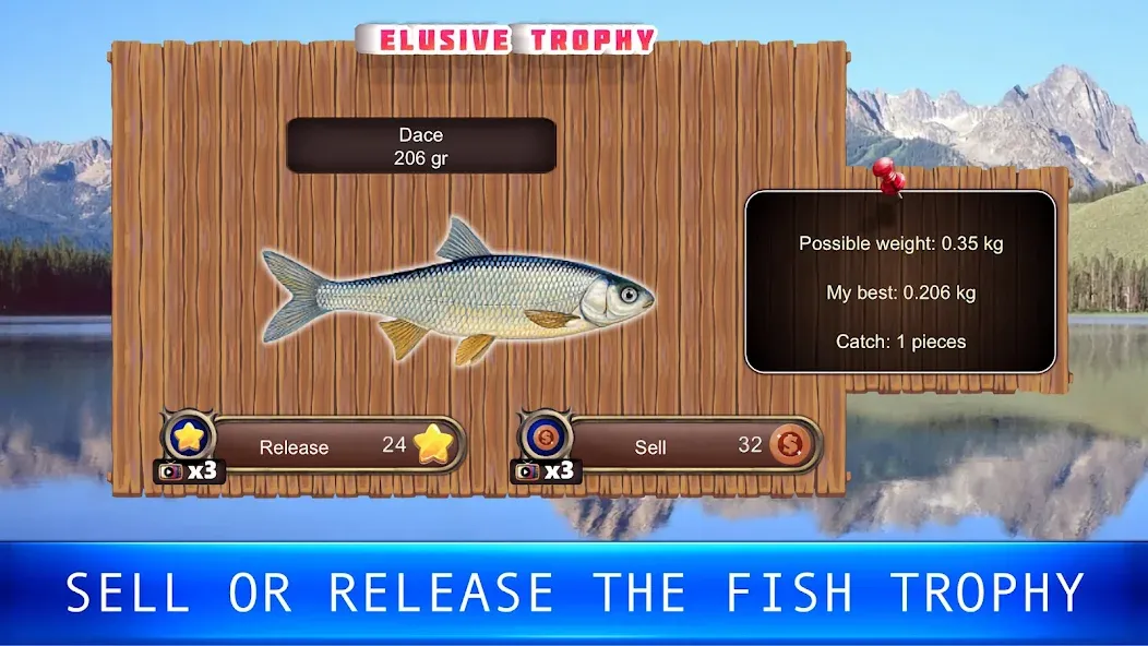 Скачать взломанную Fish rain: sport fishing  [МОД Menu] — полная версия apk на Андроид screen 2