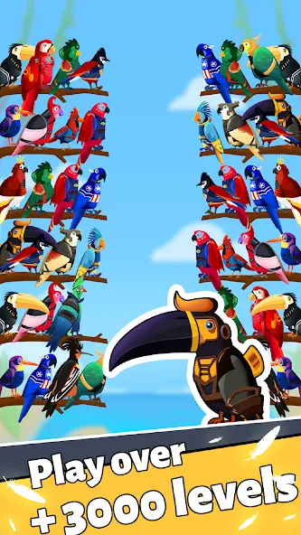 Взломанная Bird Puzzle — Color Game  [МОД Unlimited Money] — стабильная версия apk на Андроид screen 4