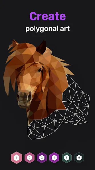 Взлом Polygon — Art Coloring Book (Полигон)  [МОД Unlocked] — последняя версия apk на Андроид screen 4