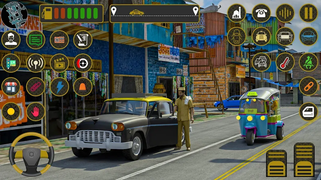 Взломанная Indian Taxi Simulator car Game (Индийский такси симулятор автомобиля Игра)  [МОД Все открыто] — последняя версия apk на Андроид screen 1