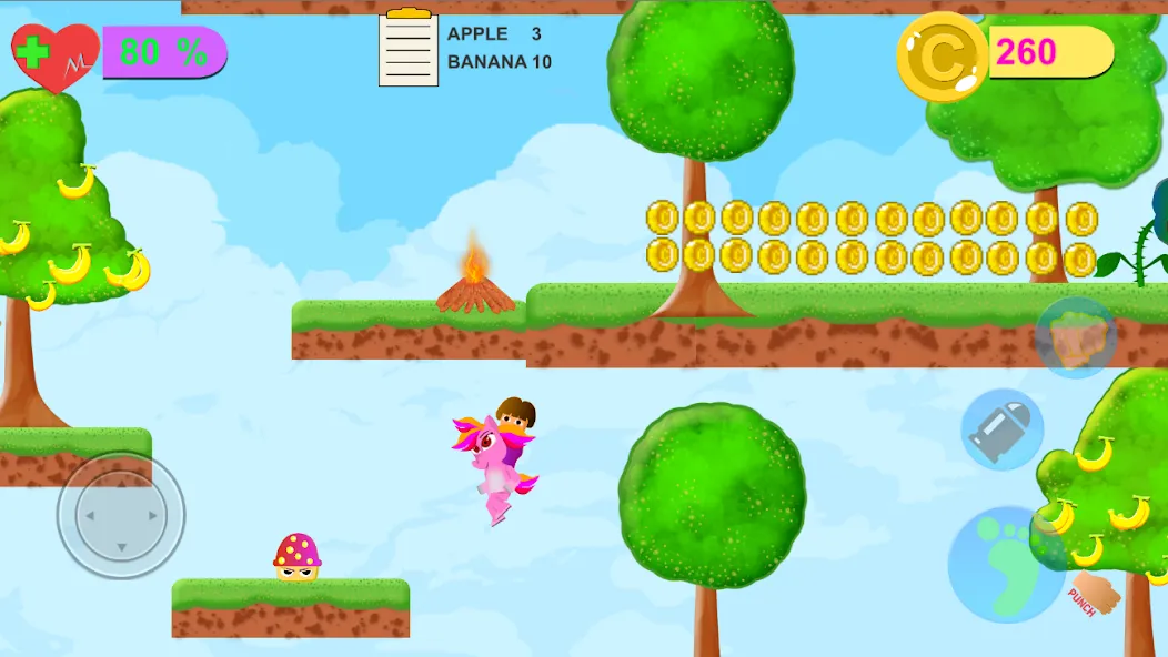 Скачать взломанную Dora Riding Pony Escape Jungle (Дора на Пони Едет из Джунглей)  [МОД Unlocked] — стабильная версия apk на Андроид screen 2