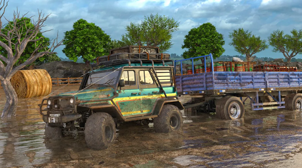 Взломанная Offroad Mud Truck Driving Sim  [МОД Unlocked] — стабильная версия apk на Андроид screen 2