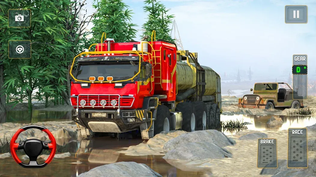 Взломанная Offroad Mud Truck Driving Sim  [МОД Unlocked] — стабильная версия apk на Андроид screen 4