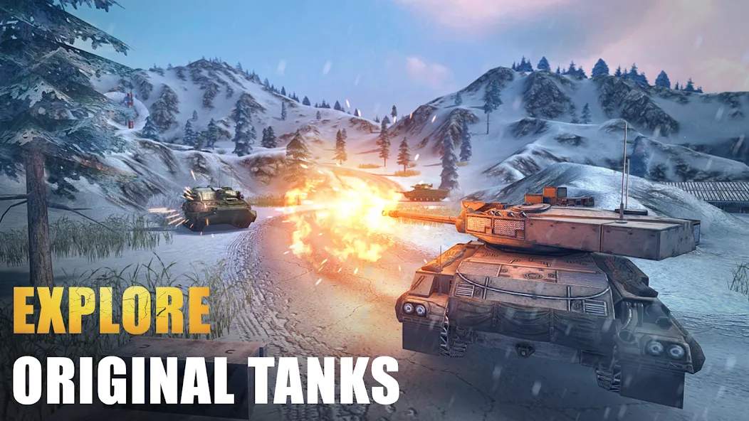 Взломанная Tank Force: Tank games blitz  [МОД Menu] — последняя версия apk на Андроид screen 4