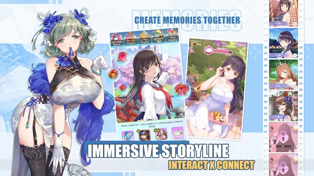 Взломанная Lost in Paradise:Waifu Connect (Лост ин Парадайз)  [МОД Много монет] — последняя версия apk на Андроид screen 3