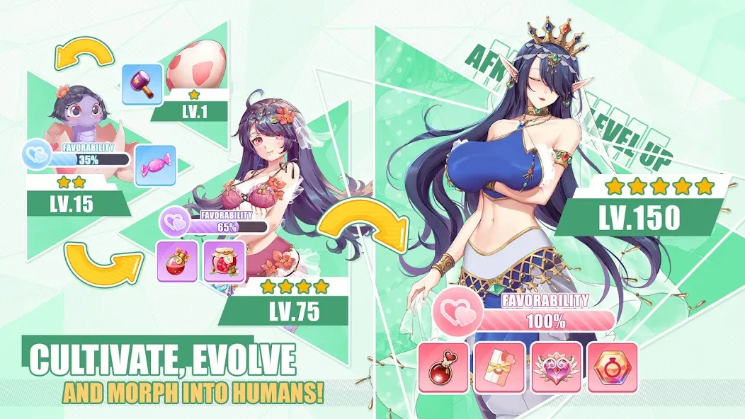 Взломанная Lost in Paradise:Waifu Connect (Лост ин Парадайз)  [МОД Много монет] — последняя версия apk на Андроид screen 4