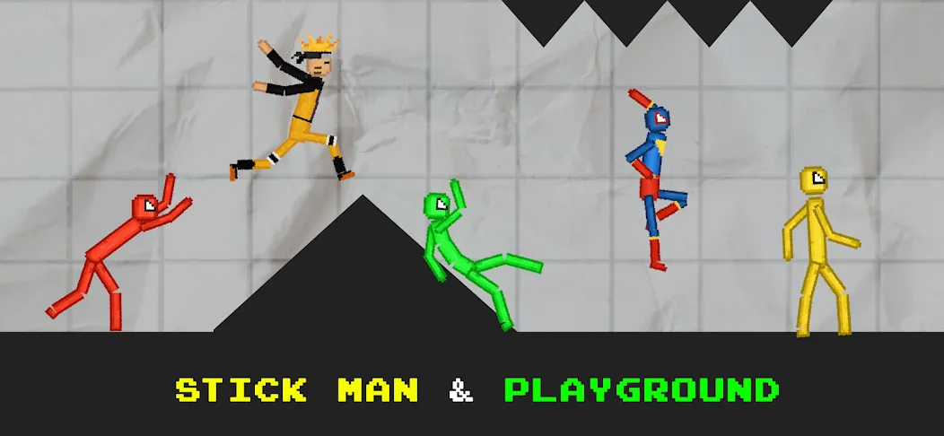 Скачать взломанную Stickman Playground (тикман Плейграунд)  [МОД Бесконечные деньги] — полная версия apk на Андроид screen 3