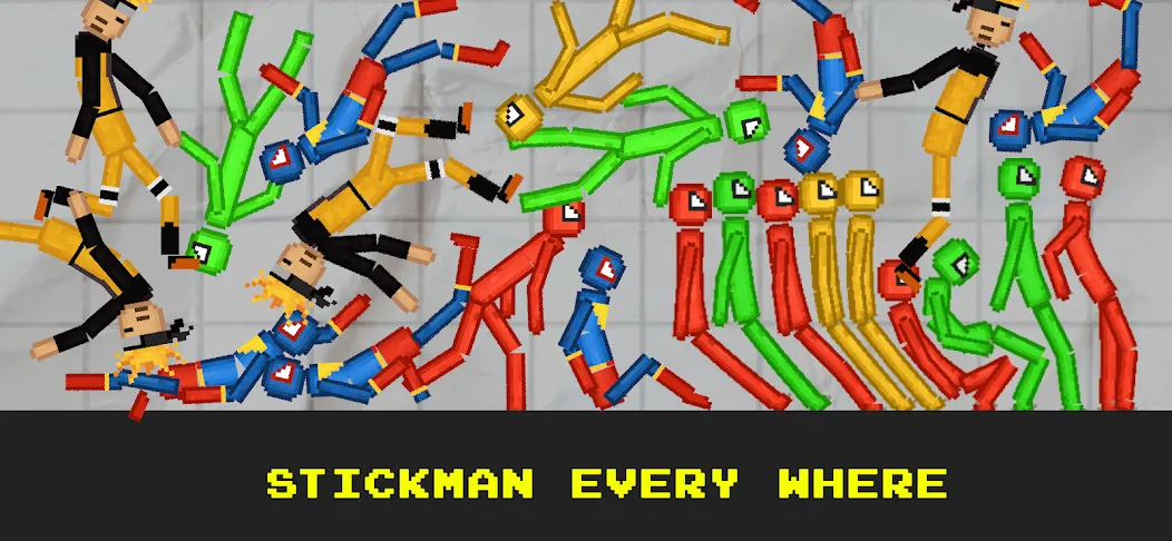 Скачать взломанную Stickman Playground (тикман Плейграунд)  [МОД Бесконечные деньги] — полная версия apk на Андроид screen 5